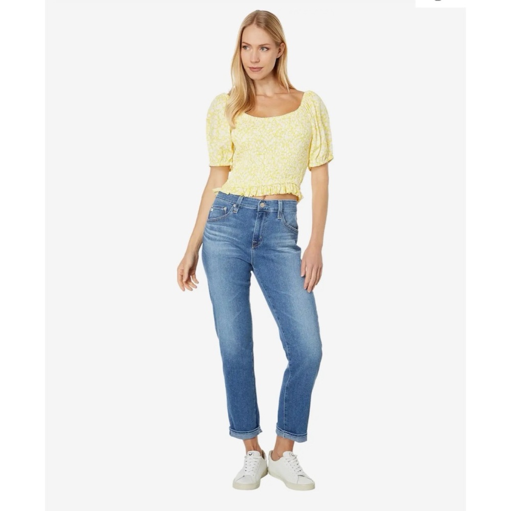 Lost + Wander Sweet Summer Daze Top - Yellow White Floral S $88